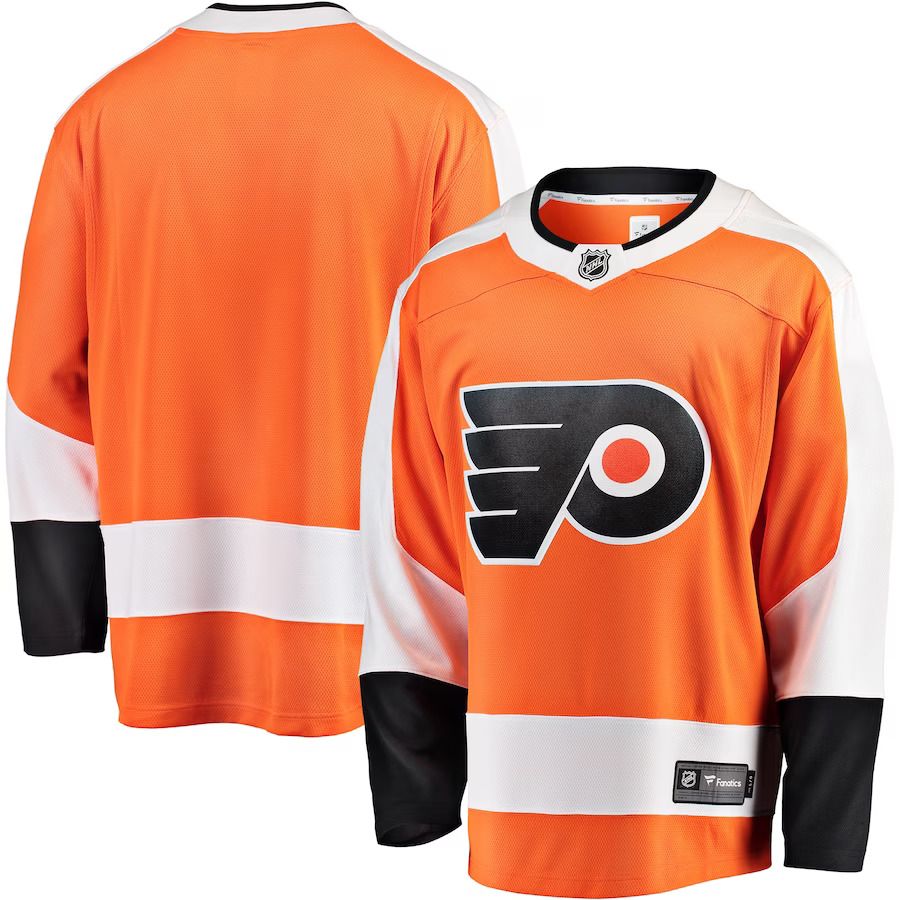 Men Philadelphia Flyers Fanatics Branded Orange Breakaway Home NHL Jersey->philadelphia flyers->NHL Jersey